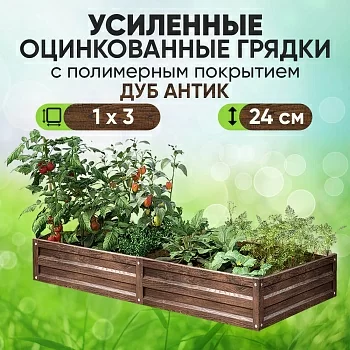 Усиленная грядка Дуб Антик (1 х 2,5)
